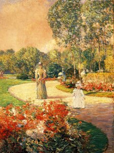 The Artist's Wife in a Garden, Villiers-le-Bel