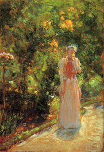 Mrs. Hassam in the Garden1