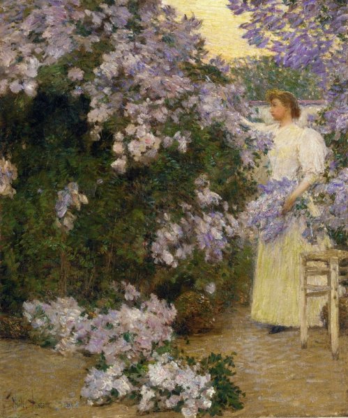 Mrs. Hassam in the Garden1