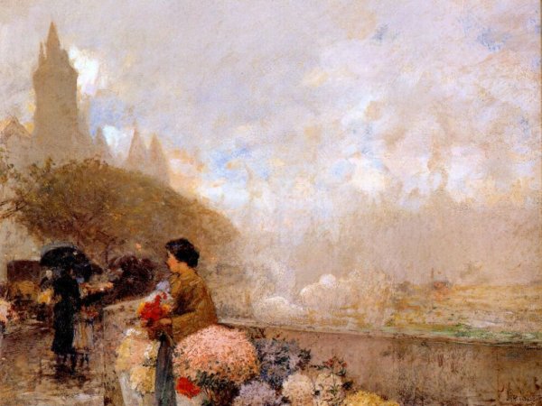 Flower girl by the Seine, Paris 2